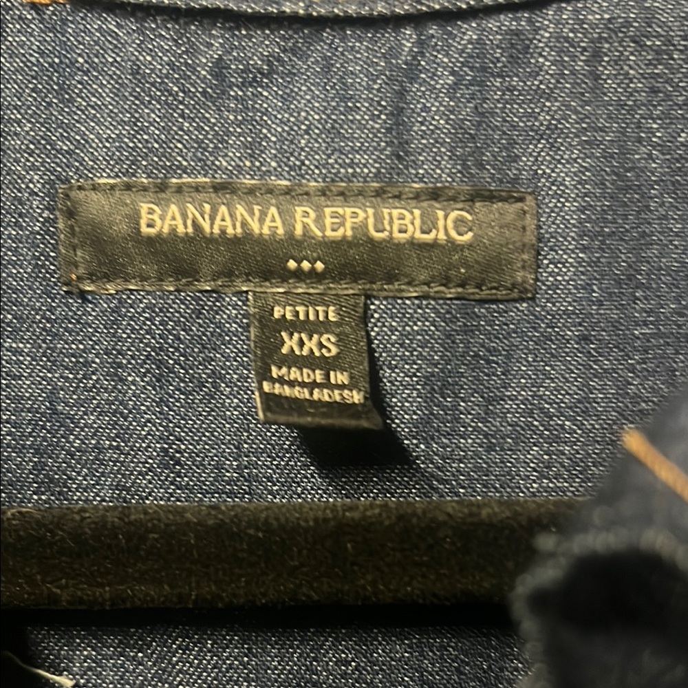 Banana Republic Petite Denim Jumpsuit XXS